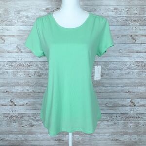 Charter Club Womens Pajama Lounge Top Mint Green 43